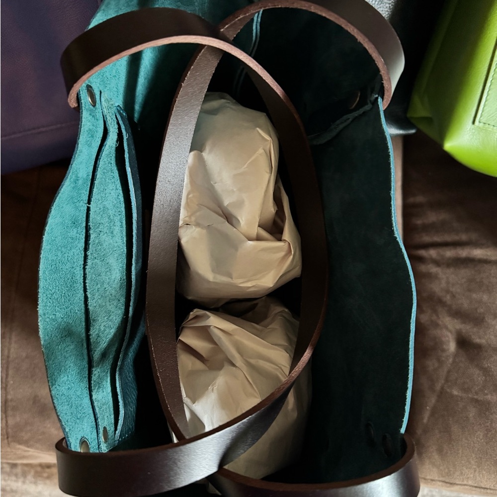 Portland Leather Goods Medium Classic Lagoon Tote - Picture 4 of 4